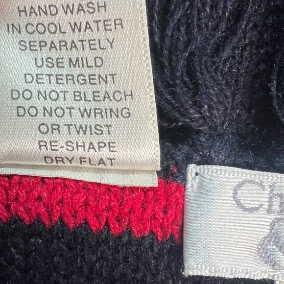 Grandmacore Christopher & Banks Christmas Scarf Snowman Stars USA 68 In Winter - Picture 6 of 6